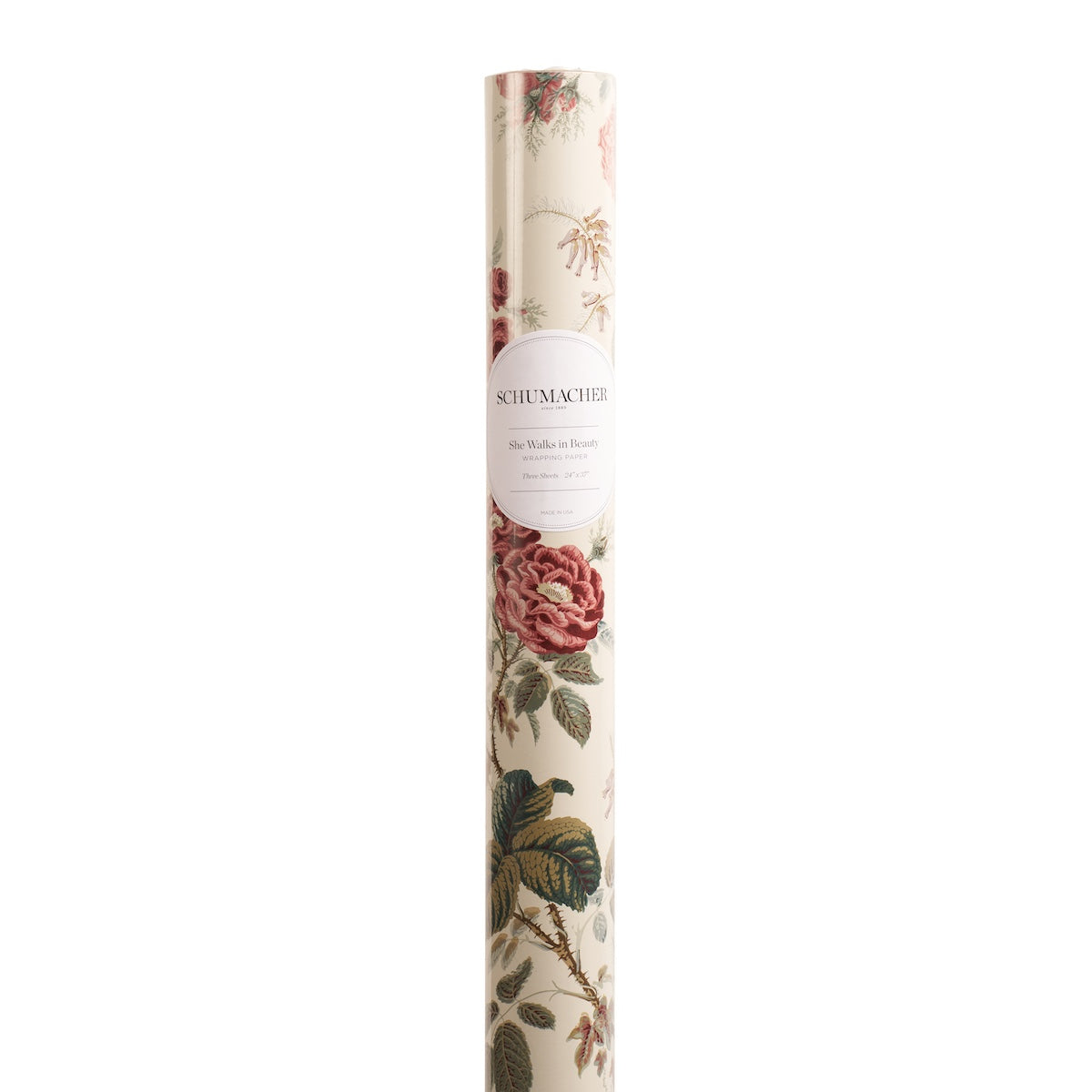 She Walks in Beauty Wrapping Paper - Rose