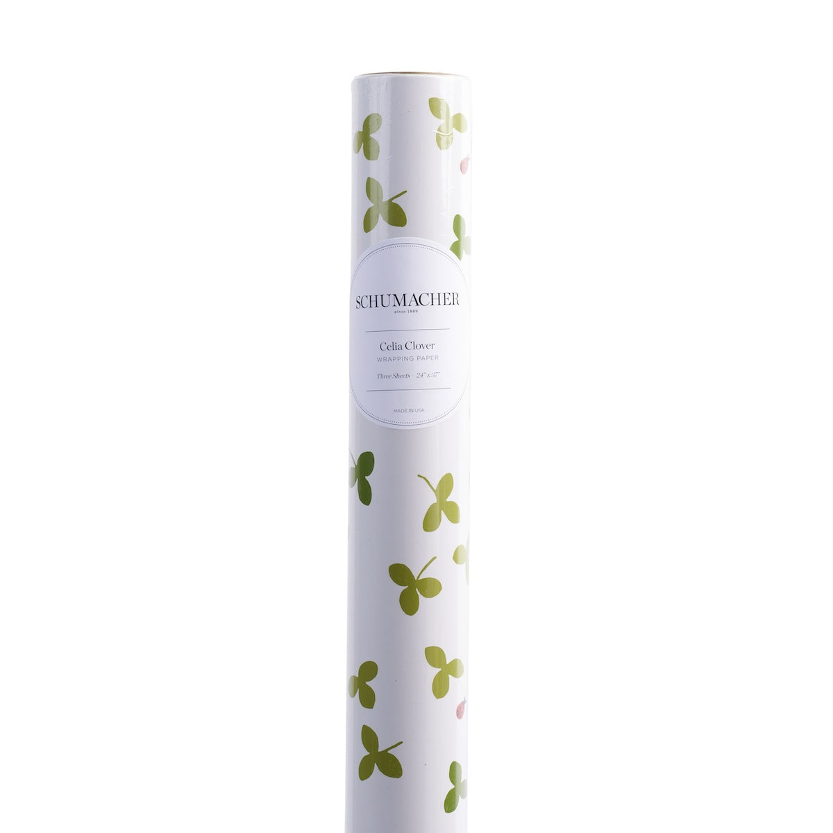 Celia Clover Wrapping Paper - Ivory