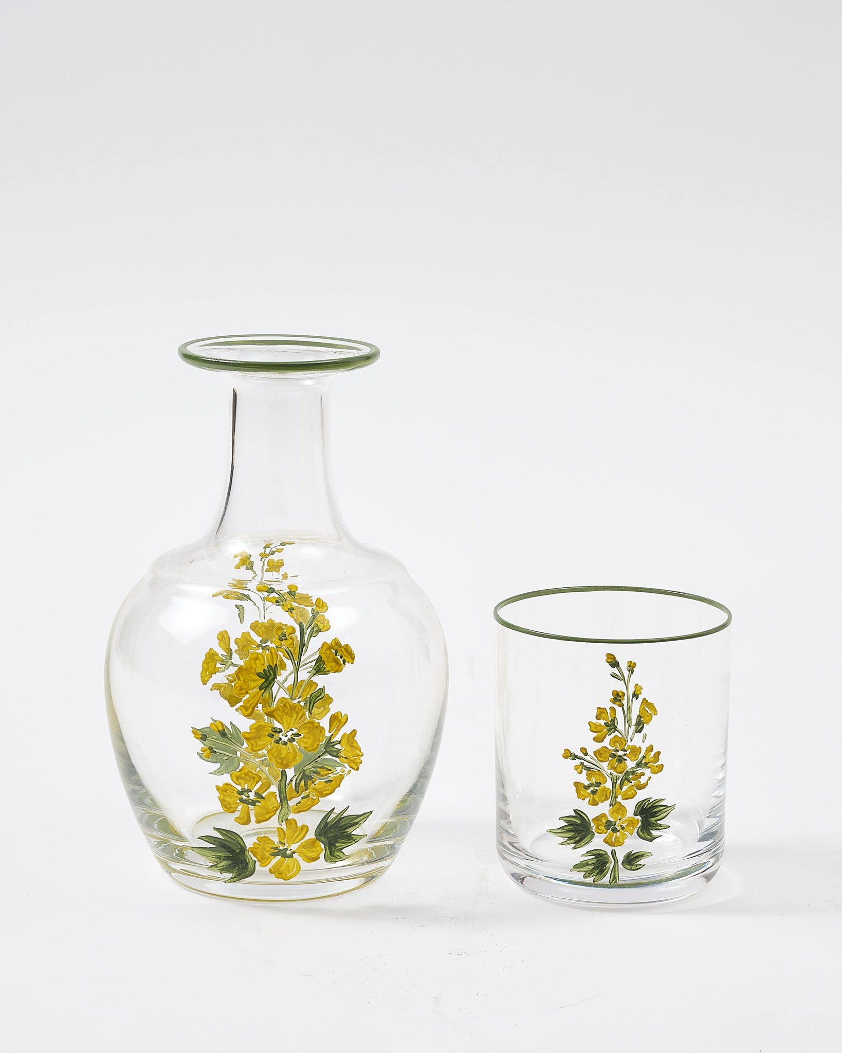 Cabana | Murano Primrose Hand-Painted Bedside Set