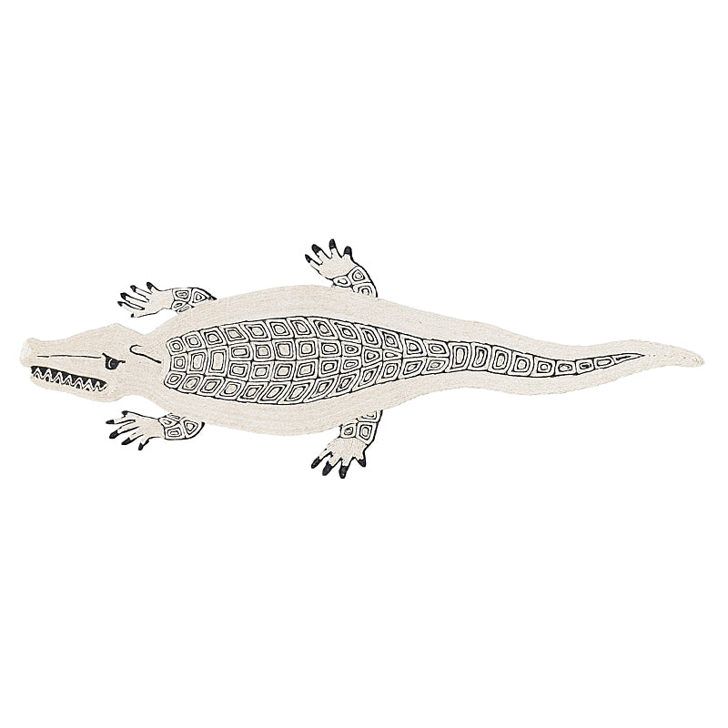 Tappeto Caimano | NATURALE/NERO