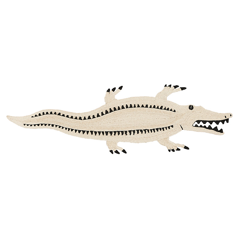 Tappeto Cocodrilo | NATURALE/NERO