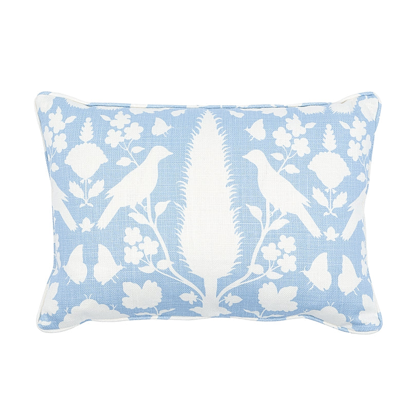 Cuscino Chenonceau | Cielo e bianco