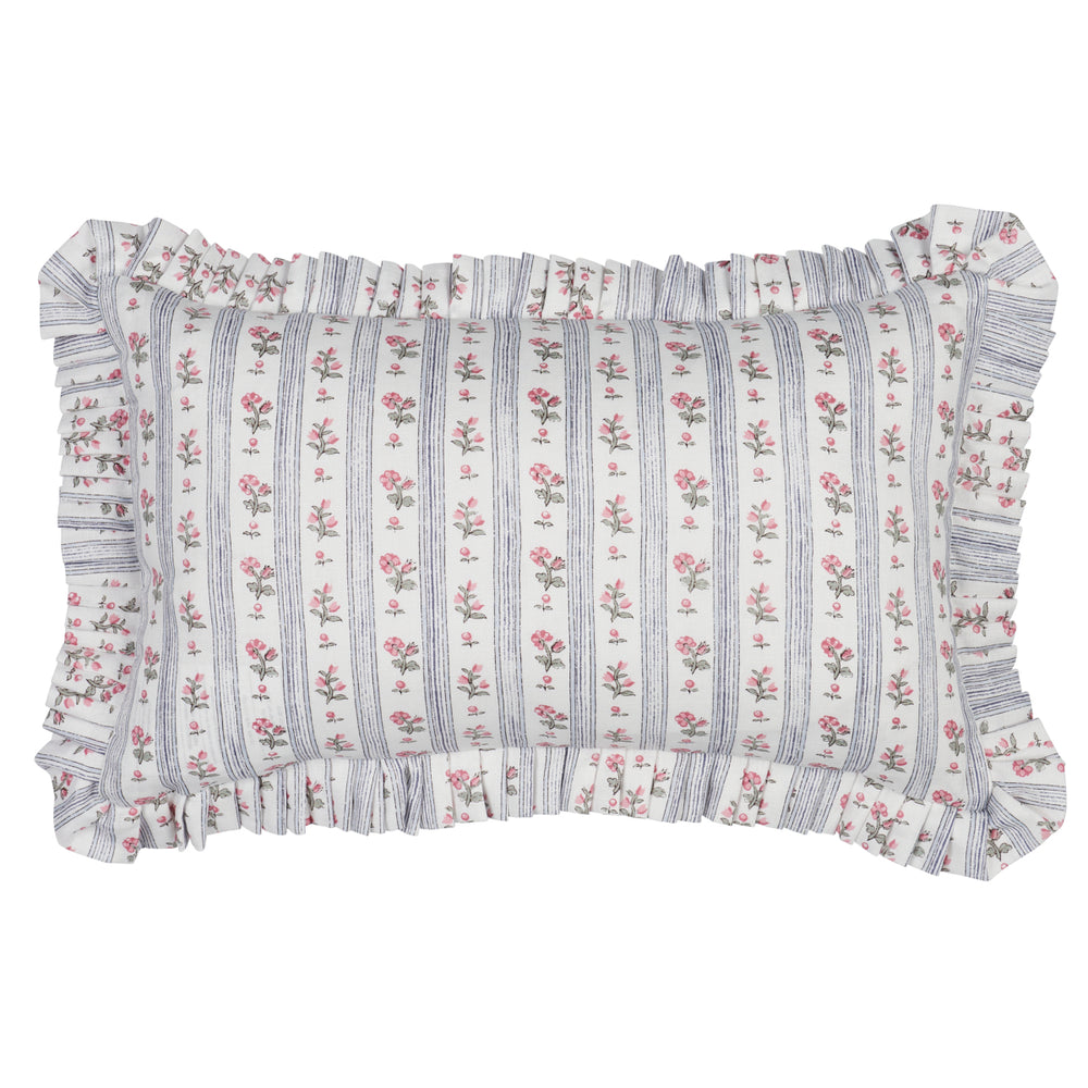 Cuscino a righe Cabanon | Rosa