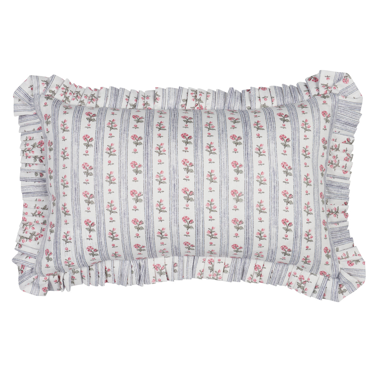 Cuscino a righe Cabanon | Rosa