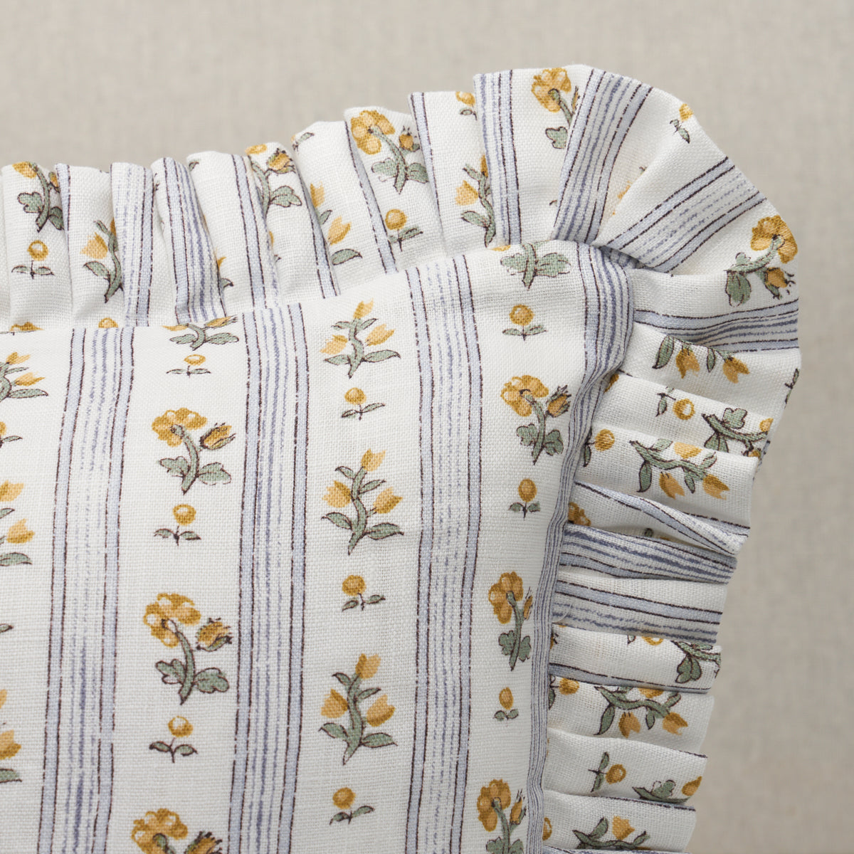 Cuscino a righe Cabanon | Giallo