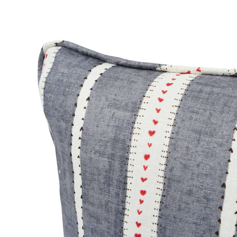 Cuscino Amour | Carbone e bianco