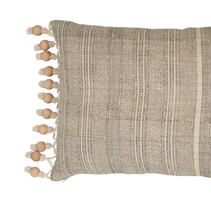 Cuscino Mohave | Naturale e nero
