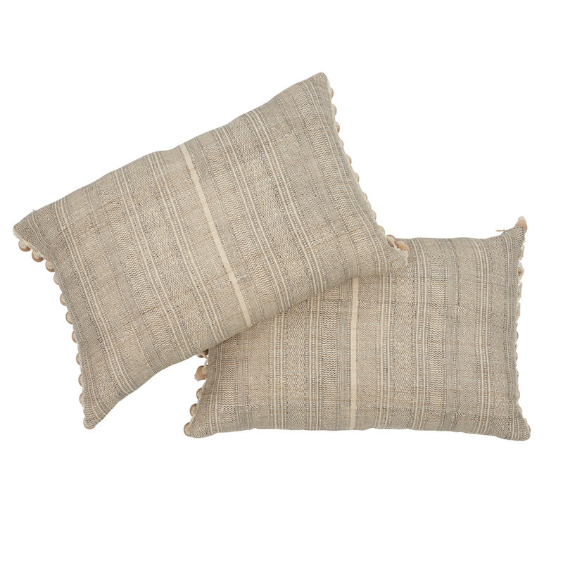 Cuscino Mohave | Naturale e nero