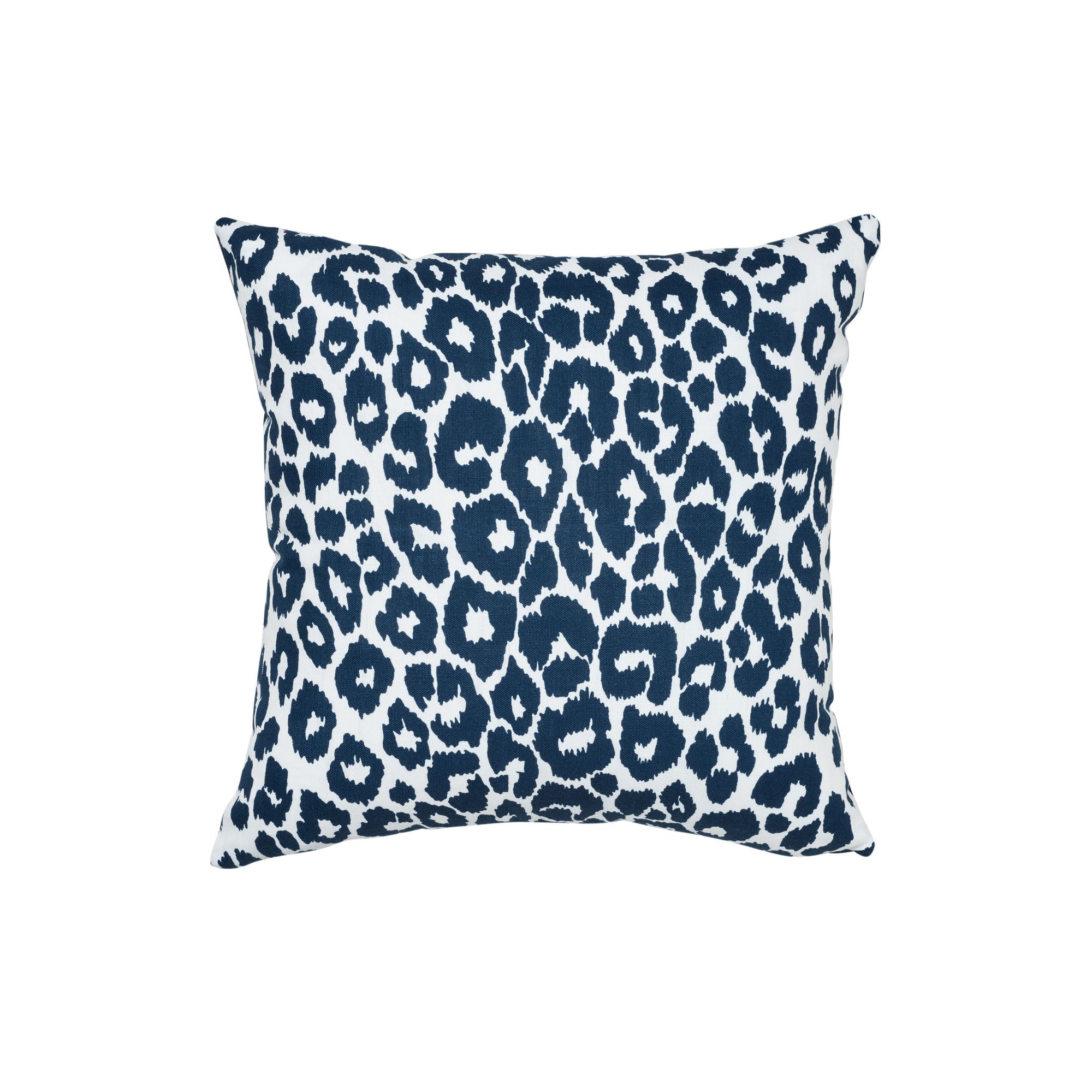 Iconic Leopard I/O Pillow - Navy