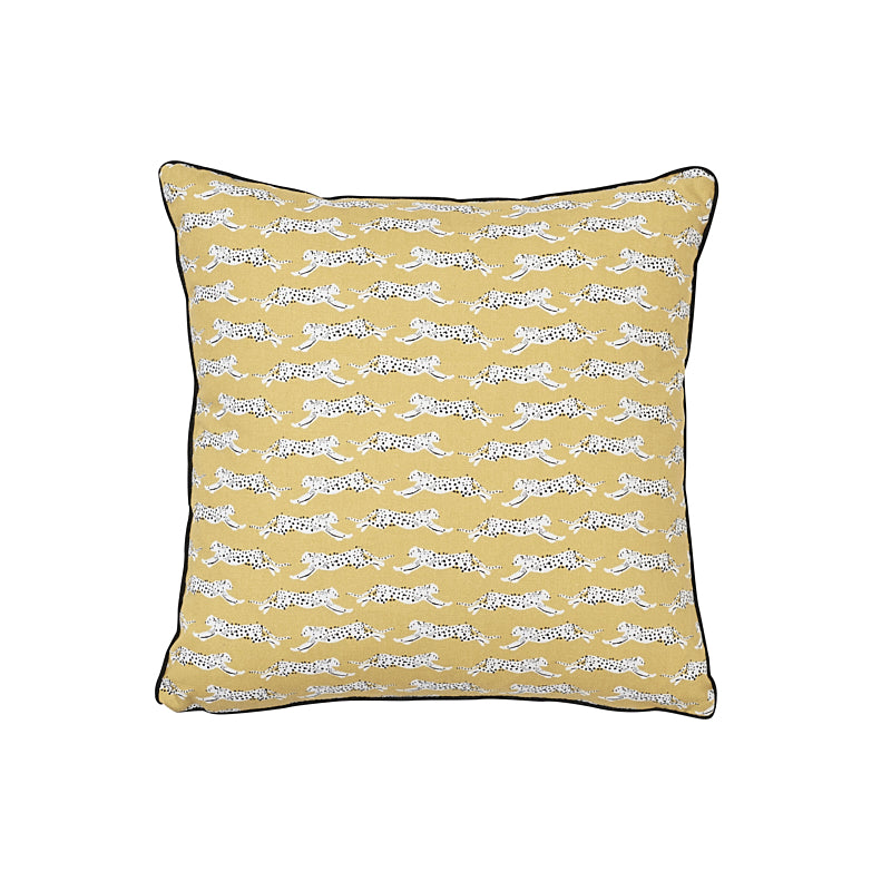 Cuscino Leopardi Saltellanti | Giallo