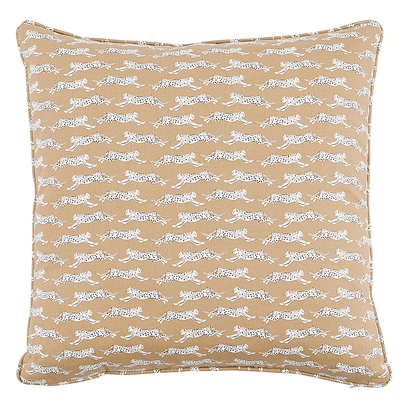 Cuscino Leopardi Saltellanti | Sabbia