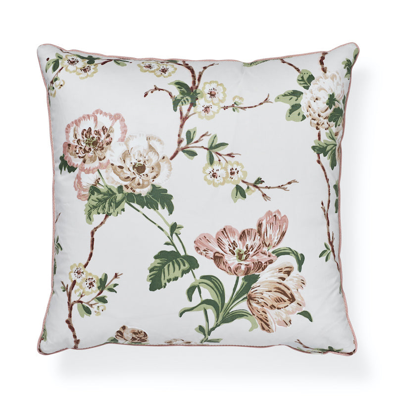 Cuscino Betty Chintz | Rosa e verde