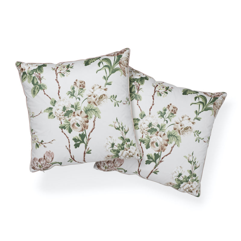 Cuscino Betty Chintz | Rosa e verde