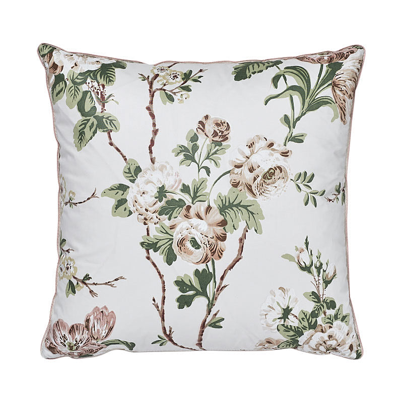 Cuscino Betty Chintz | Rosa e verde