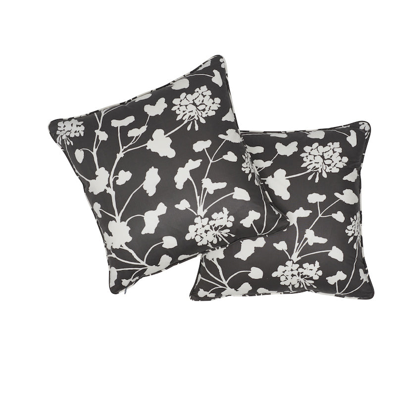 Cuscino Pennick Chintz | Nero