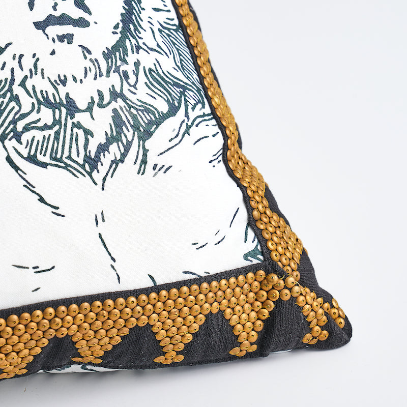 Tim Tim e cuscino moderno in toile | Nero