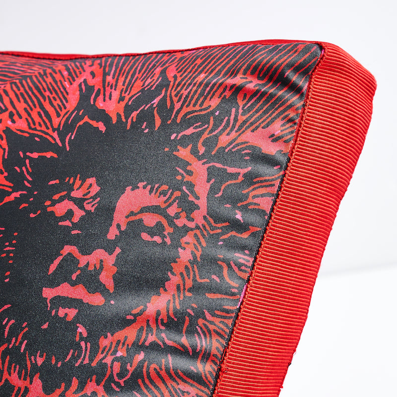 Cuscino moderno per scatola igienica | Rosa e nero