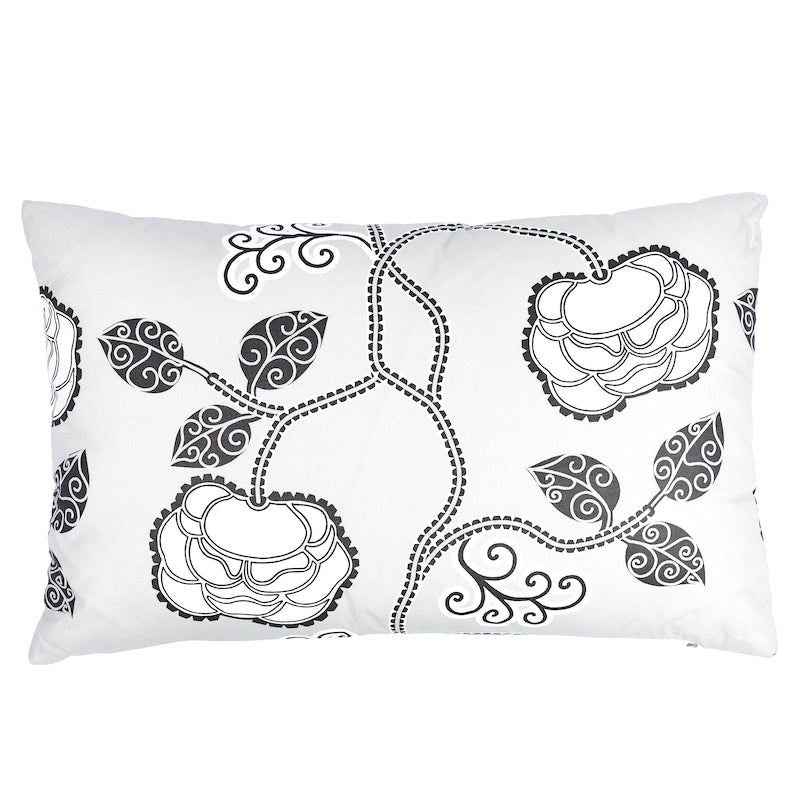 Cuscino in chintz Queen Fruit | Ebano Avorio