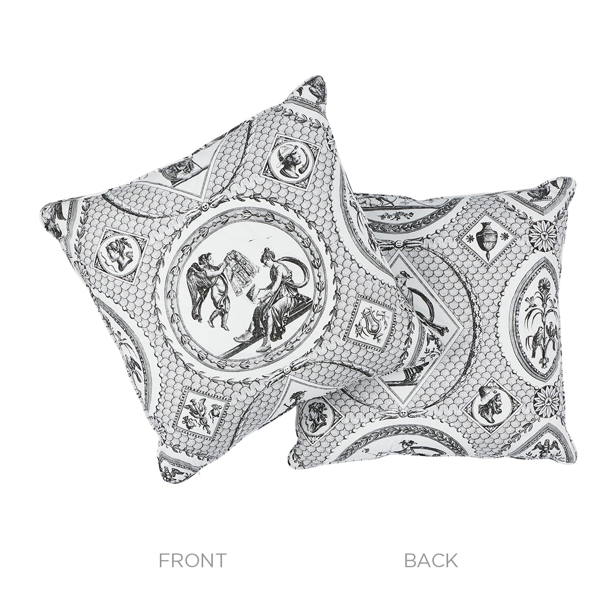 Cuscino Les Scenes Contemporaine | Nero