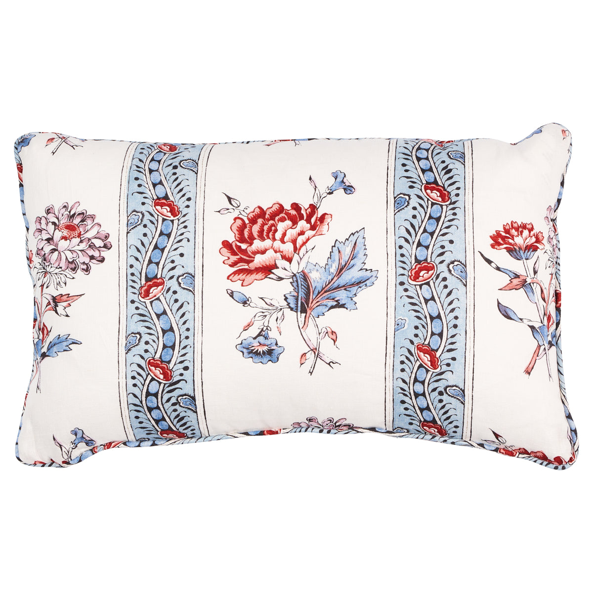 Cuscino floreale Ariana | Blu perlato