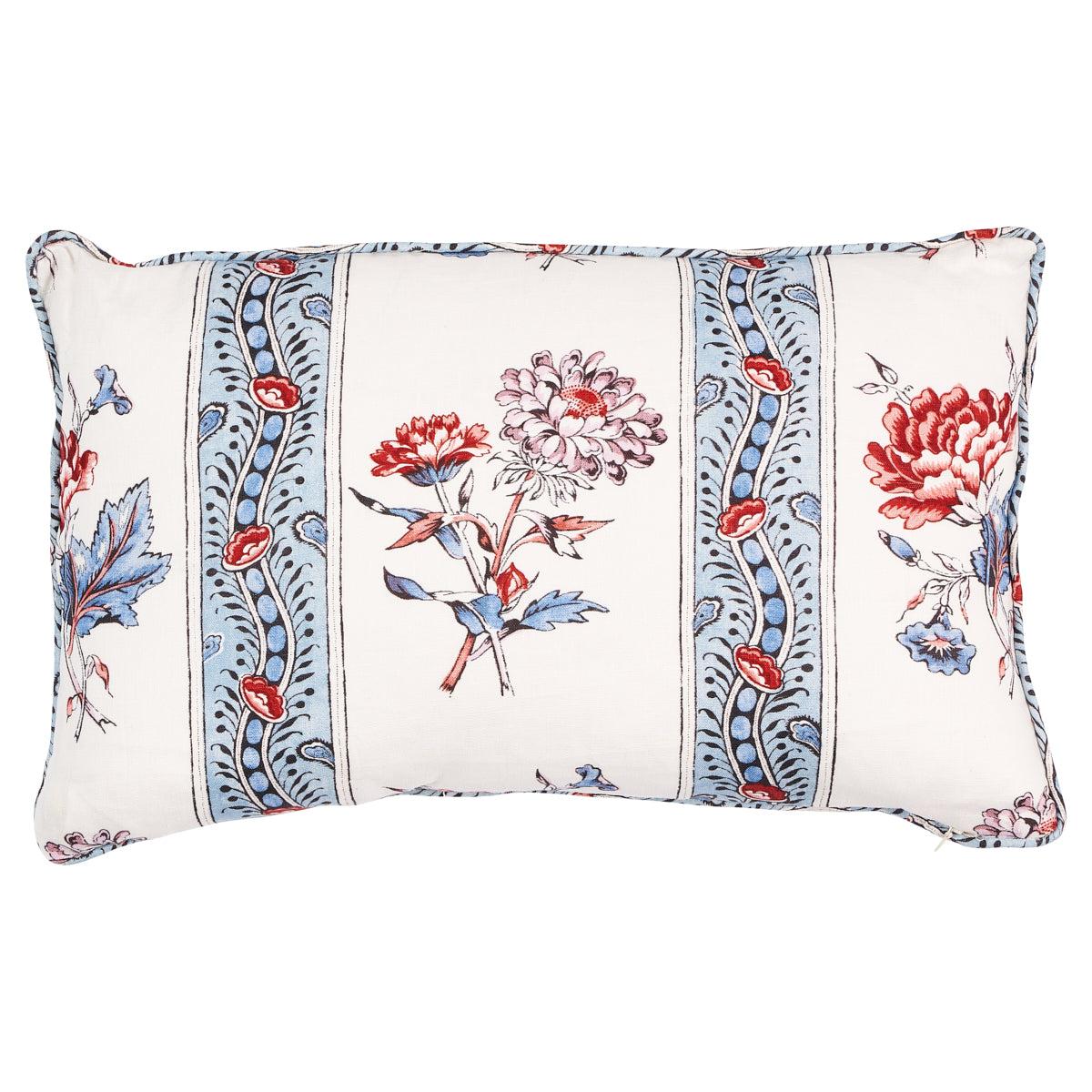 Cuscino floreale Ariana | Blu perlato