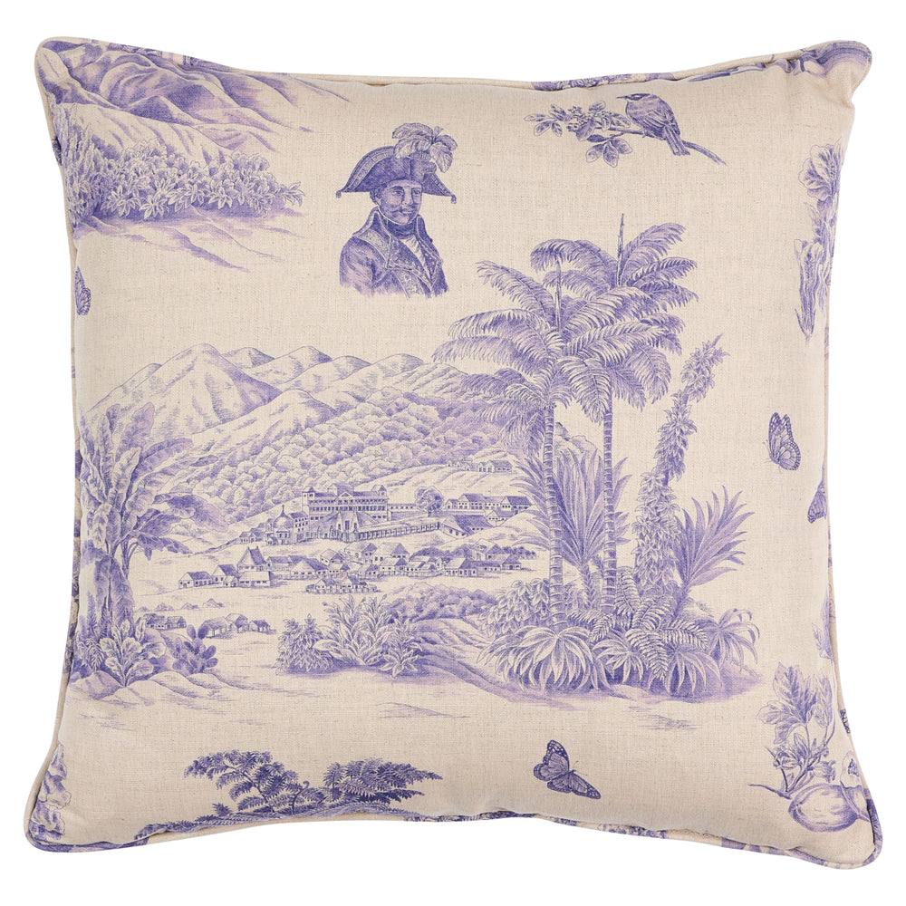 Toussaint Toile Pillow | Purple