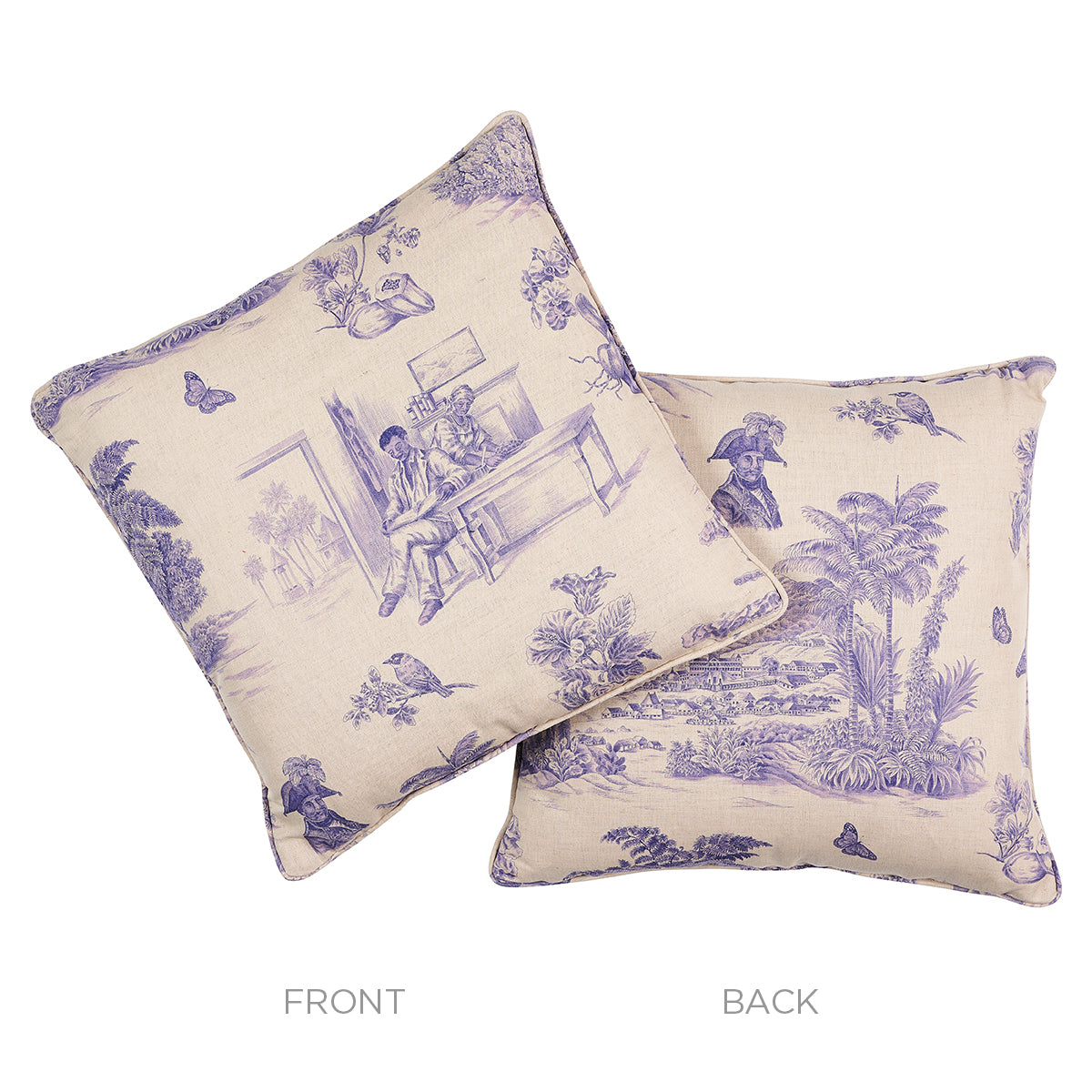 Toussaint Toile Pillow | Purple