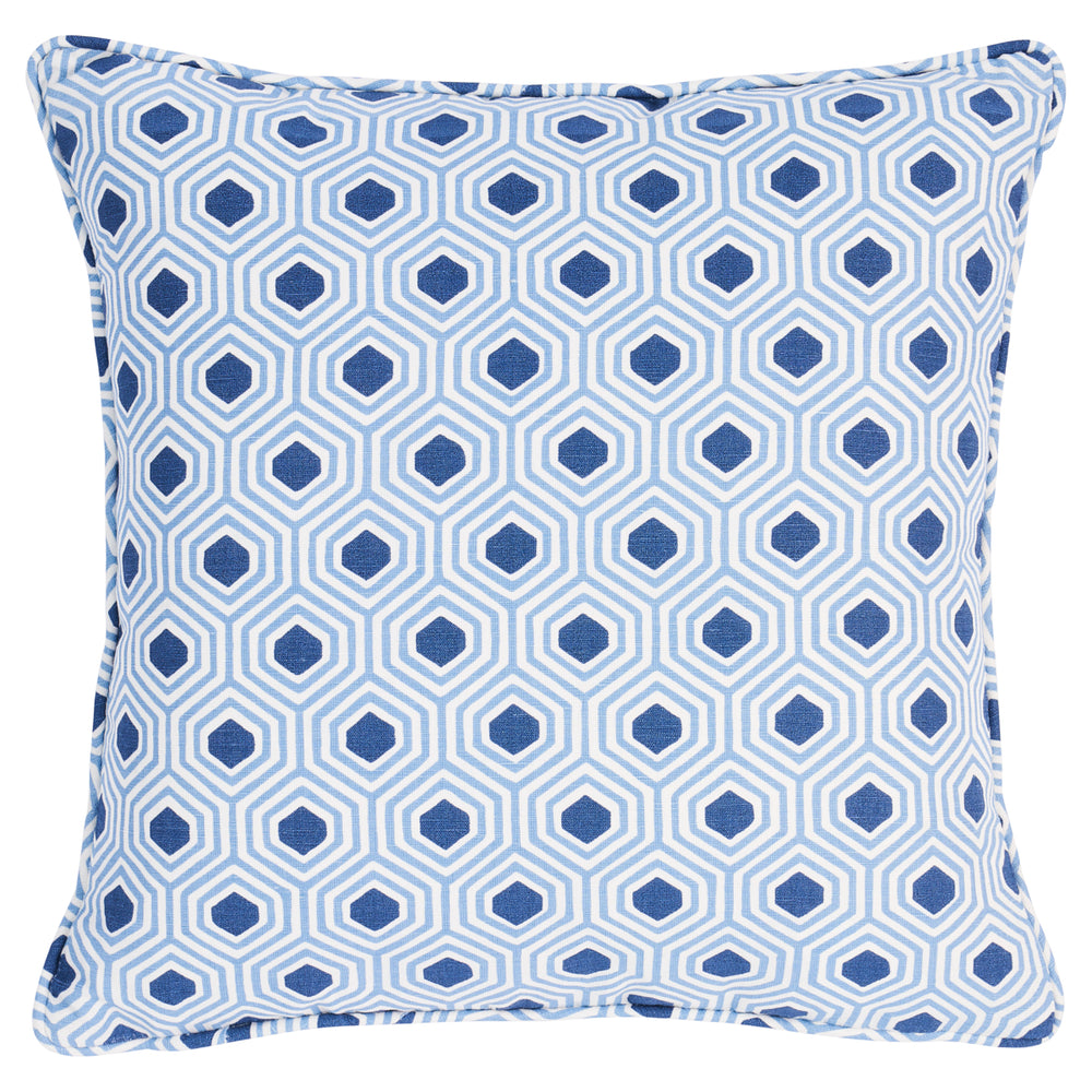 Otis Hand Print Pillow | Blue