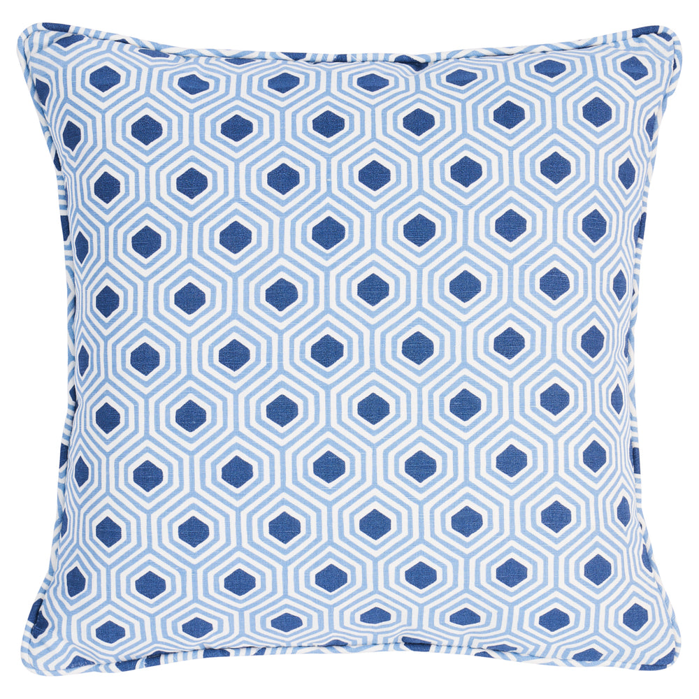 Otis Hand Print Pillow | Blue
