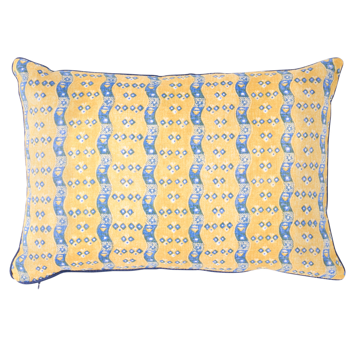 Cuscino a righe Ottilie | Giallo