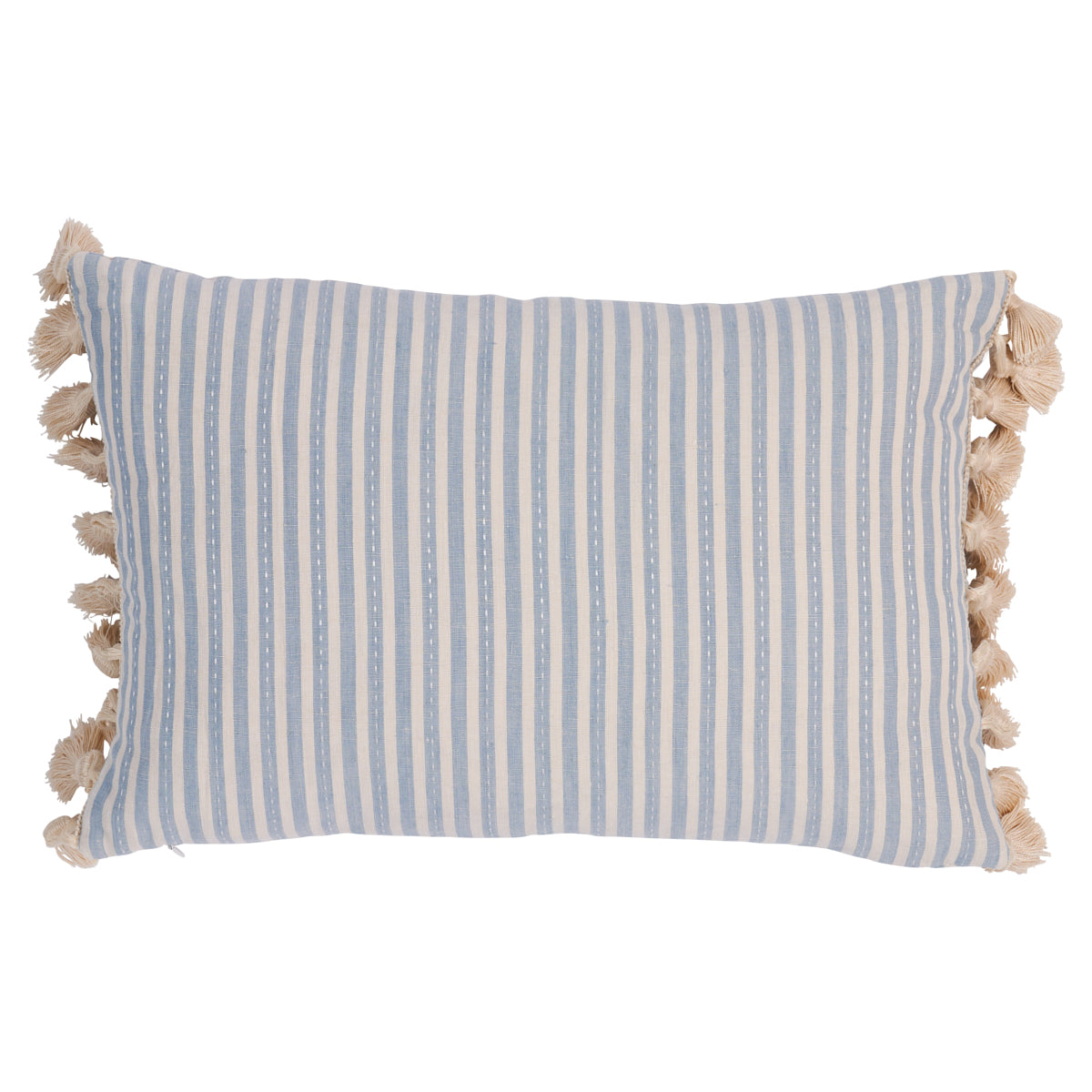 Cuscino a righe Mathis | Cielo