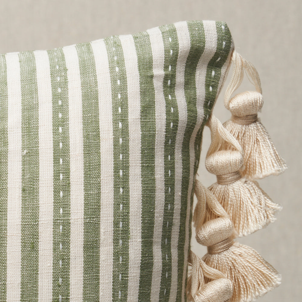 Cuscino a righe Mathis | Saggio