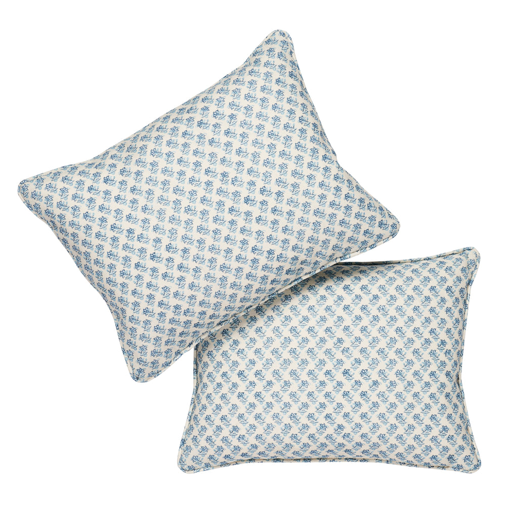 Oleander I/O Pillow - Indigo