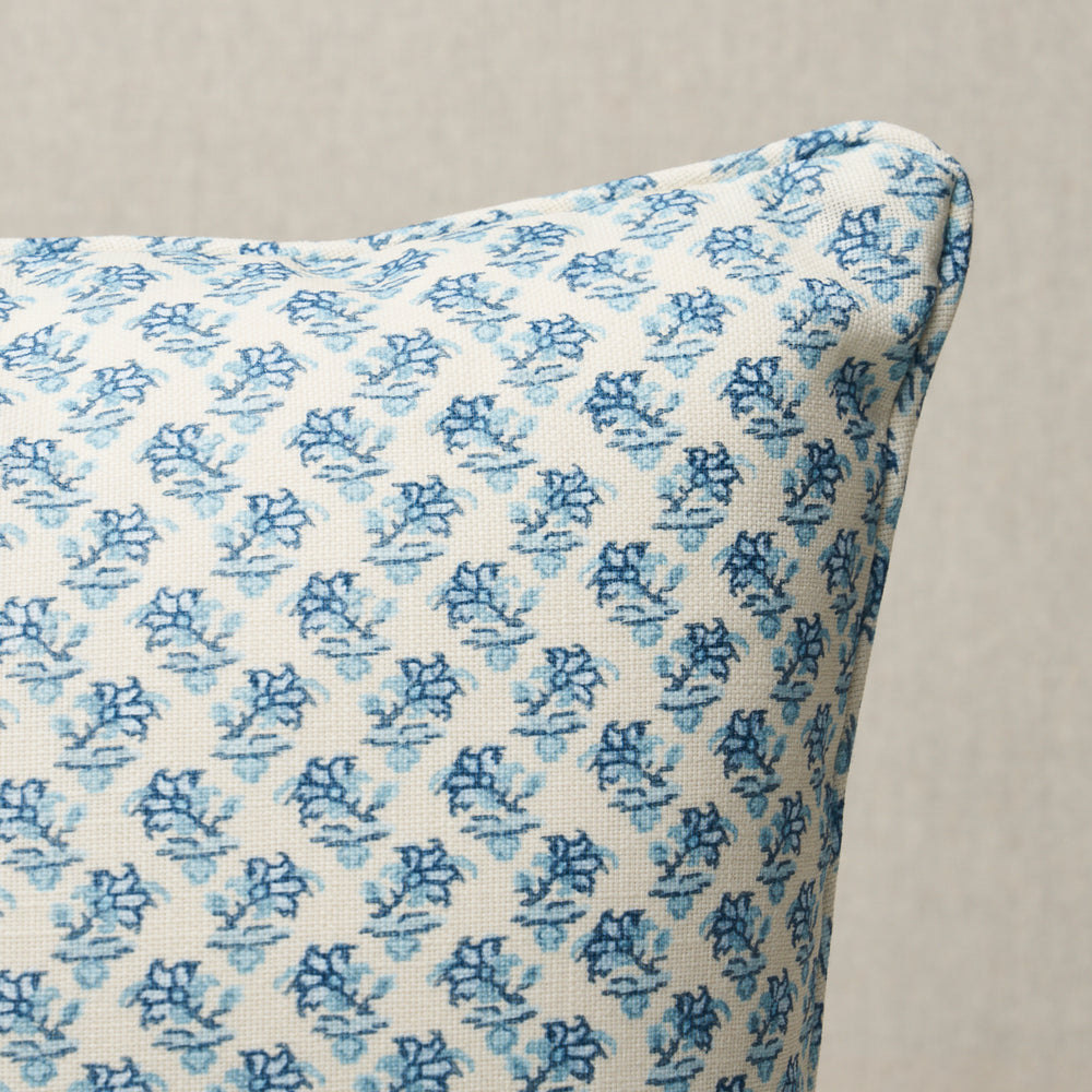 Oleander I/O Pillow - Indigo