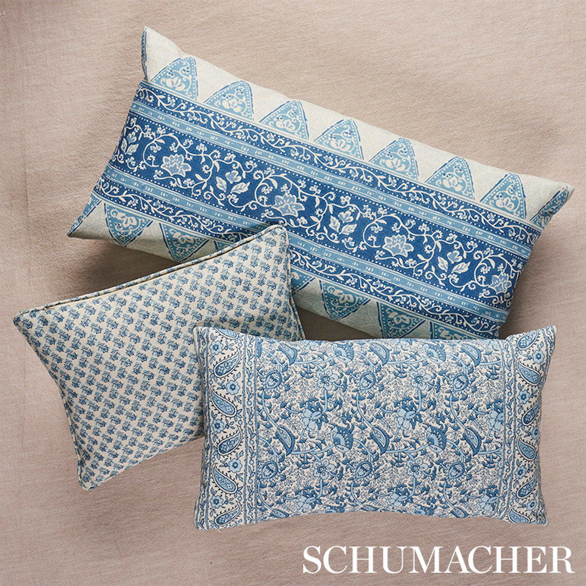 Oleander I/O Pillow - Indigo