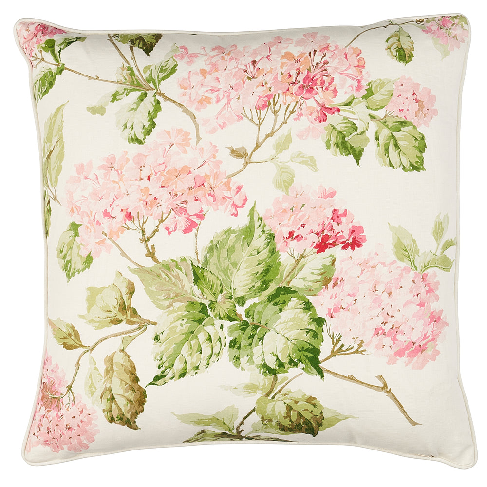 Summer Hydrangea Pillow | Blush