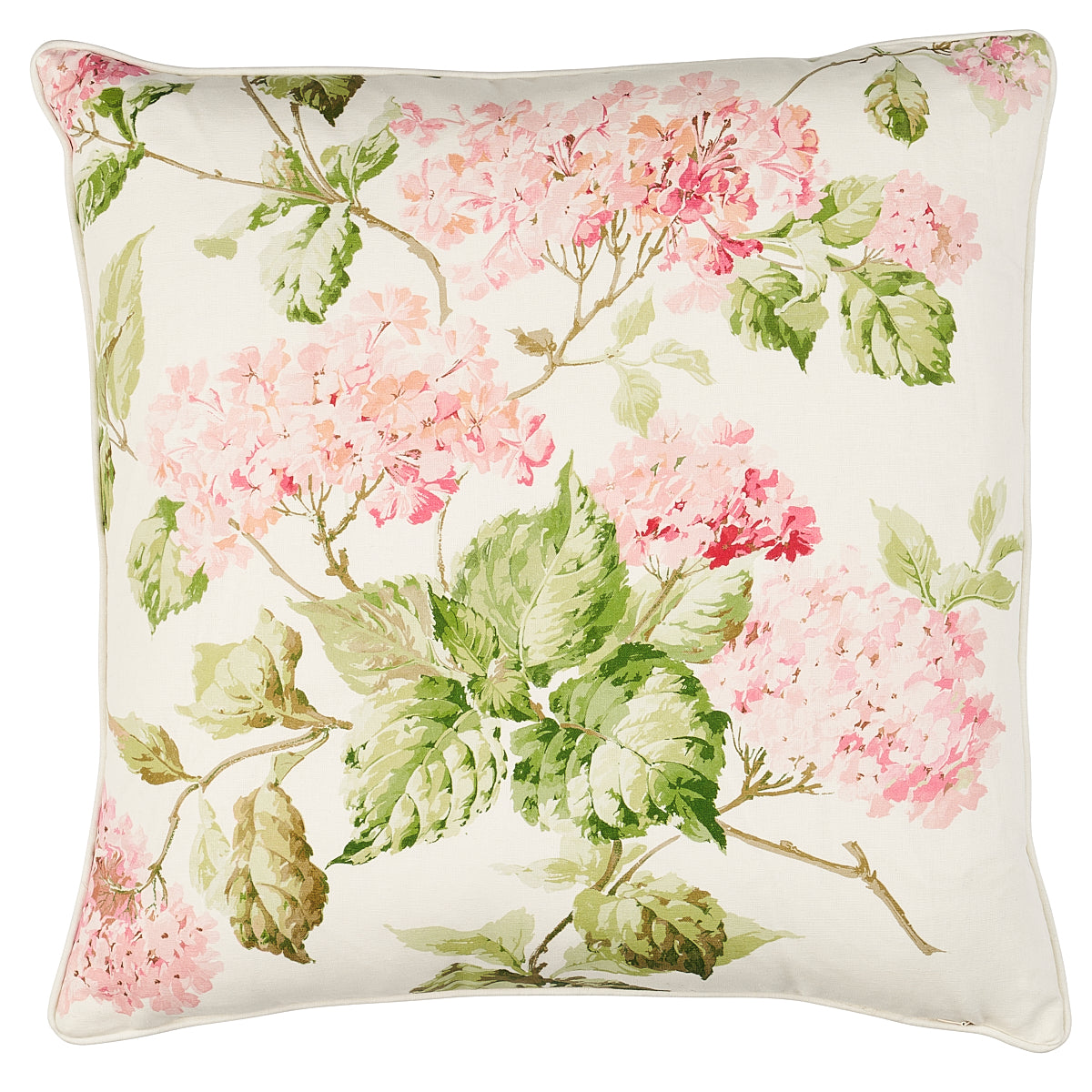 Summer Hydrangea Pillow | Blush