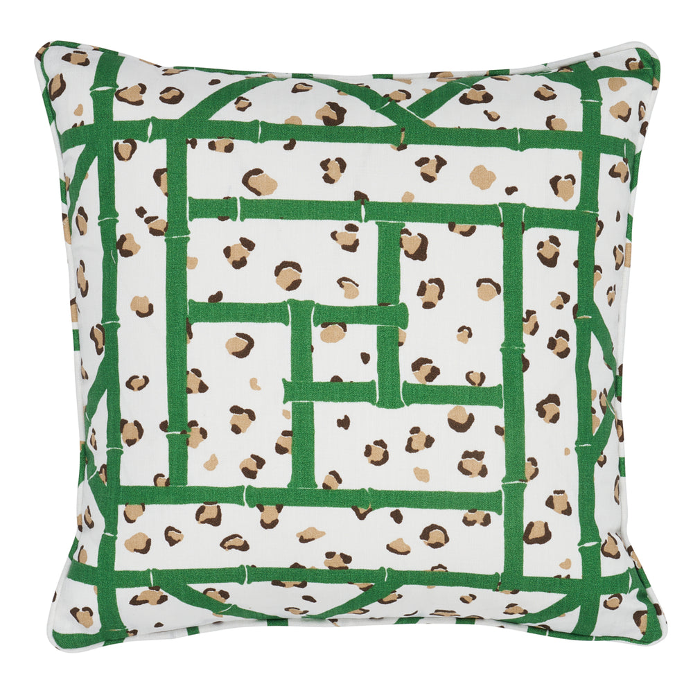 Fancy Beast I/O Pillow - Safari Green