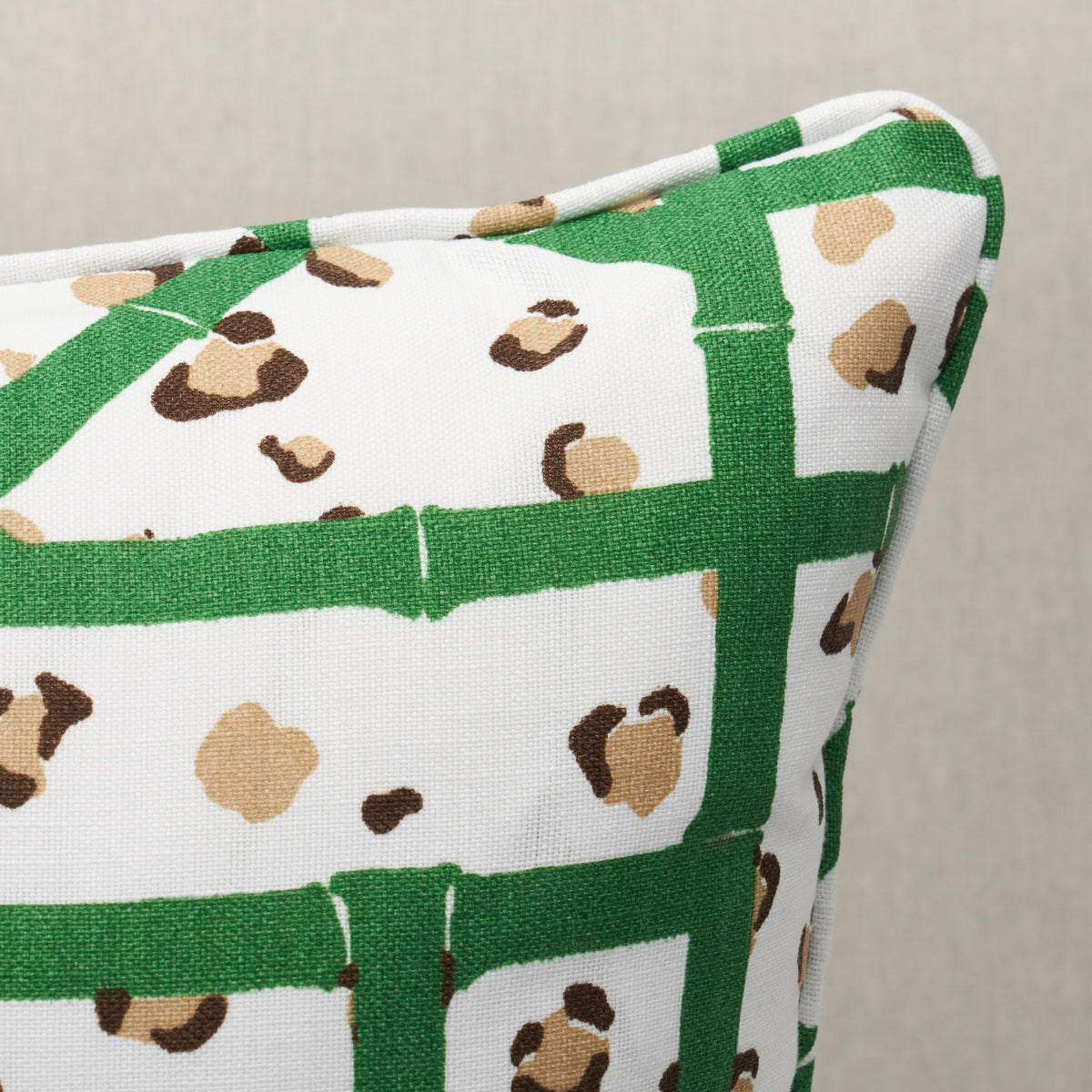 Fancy Beast I/O Pillow - Safari Green