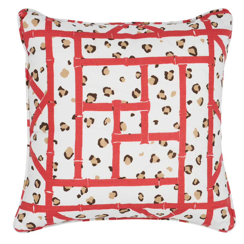 Fancy Beast I/O Pillow - Coral Cheetah