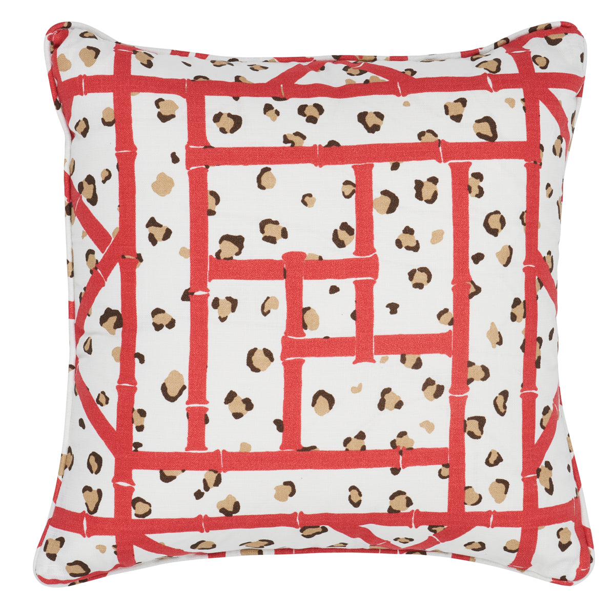 Fancy Beast I/O Pillow - Coral Cheetah