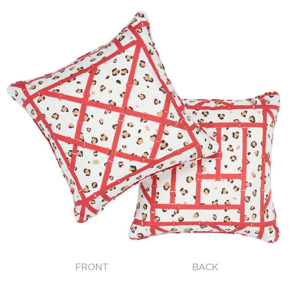 Fancy Beast I/O Pillow - Coral Cheetah
