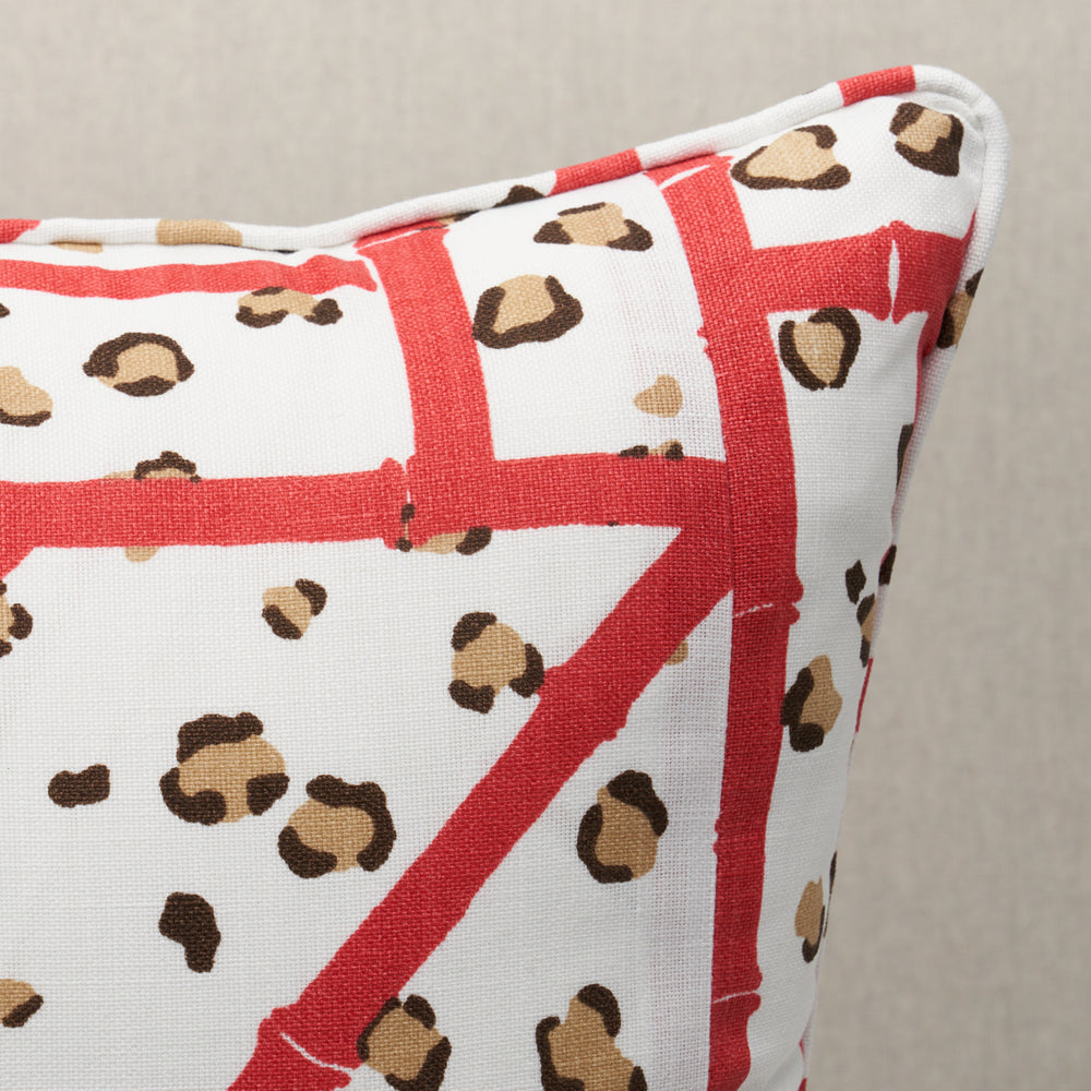 Fancy Beast I/O Pillow - Coral Cheetah