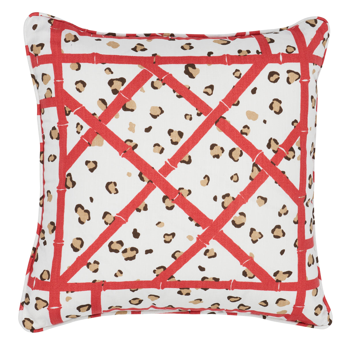 Fancy Beast I/O Pillow - Coral Cheetah