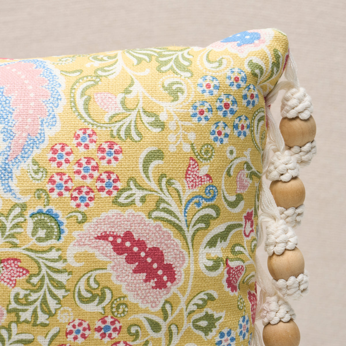 Peggy Paisley Pillow - Lemonade