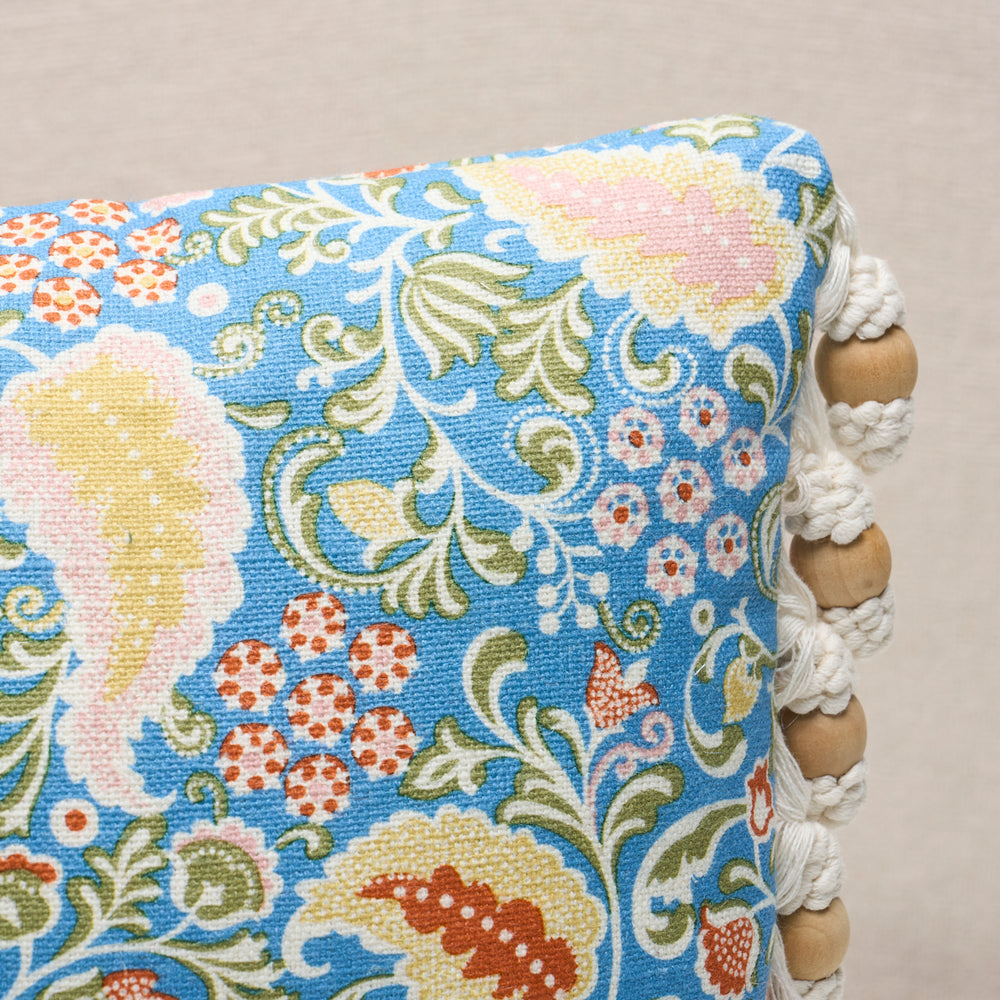 Peggy Paisley Pillow | Azure