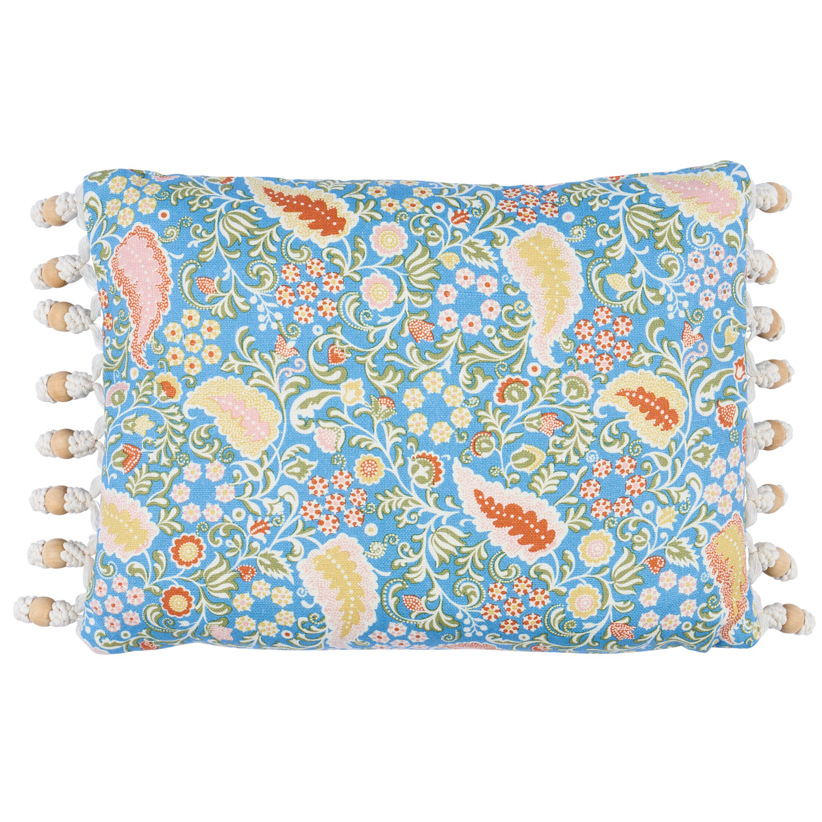 Peggy Paisley Pillow - Azure