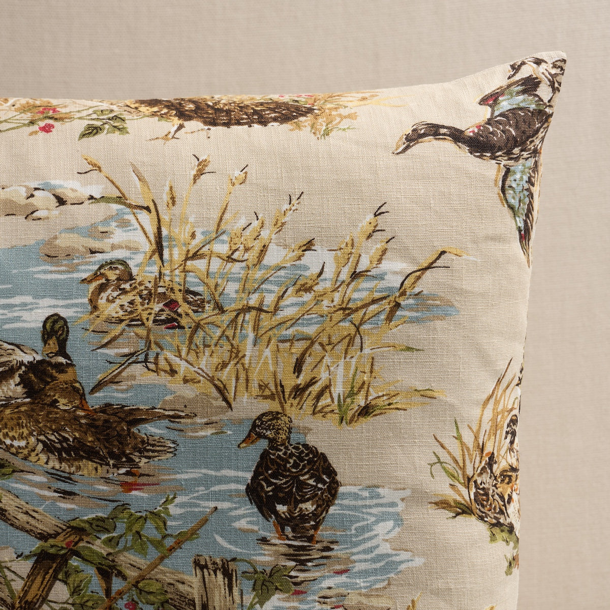 Dog & Duck Pillow | Alabaster