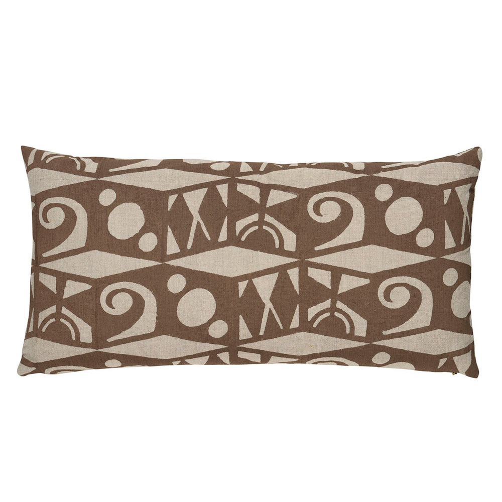 Tarot Hand Block Pillow | Brown