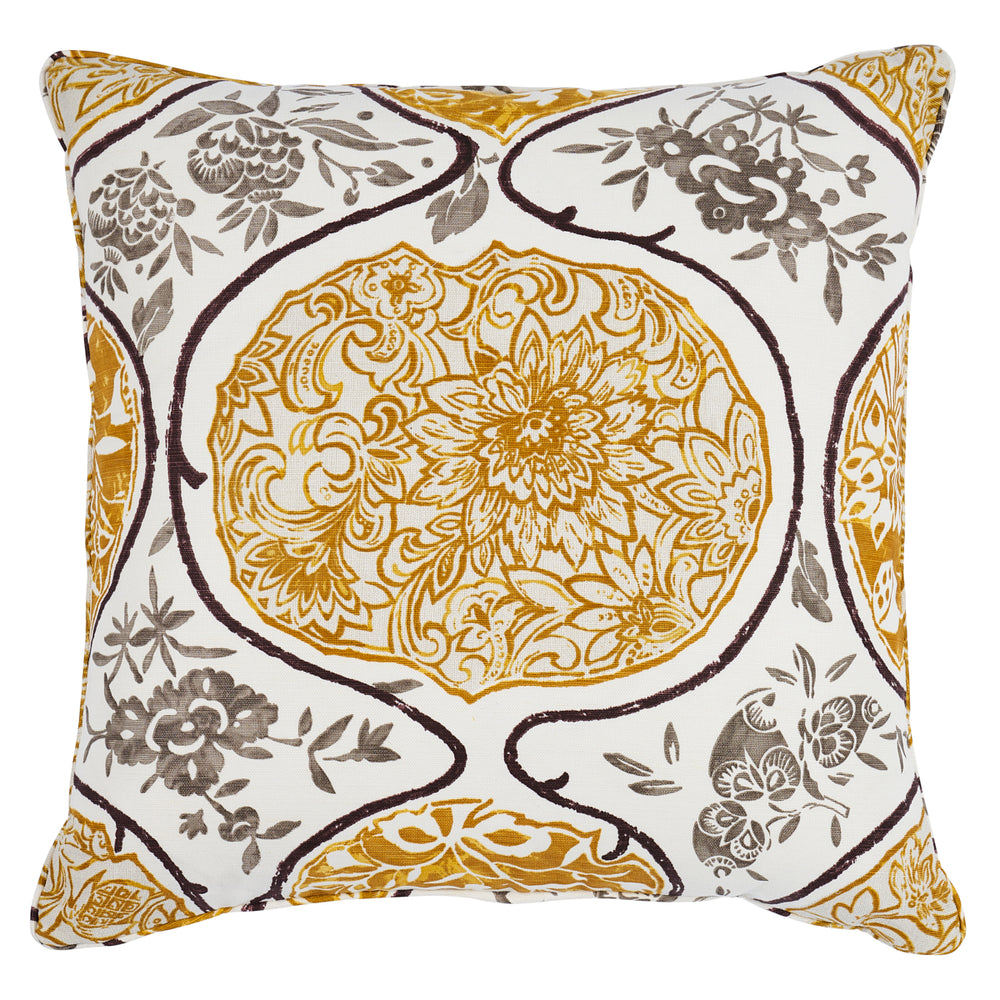 Katsugi Pillow | Gold & Mushroom